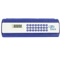 Pencil Case With Sliding Ruler Calculator (Blue)